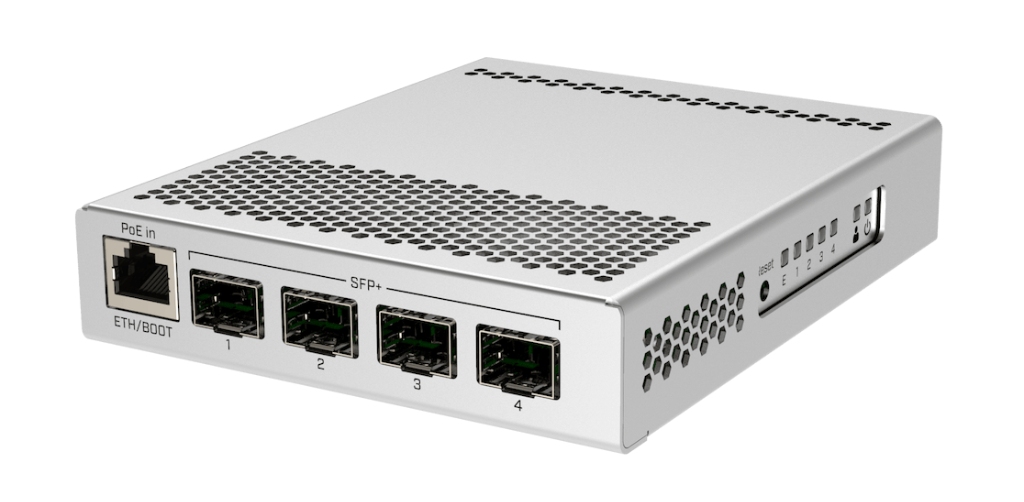Mikrotik CRS305-1G-4S+IN Mikrotik CRS305-1G-4S+IN 10G Switch, 4× SFP+ Port, Fanless Metal Kasa ürün görseli 2 - wifidepo