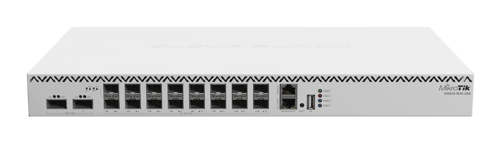 Mikrotik CRS518-16XS-2XQ-RM Mikrotik CRS518-16XS-2XQ-RM 16× 25G + 2× 100G L3 HW Offload Kurumsal Switch ürün görseli 3 - wifidepo