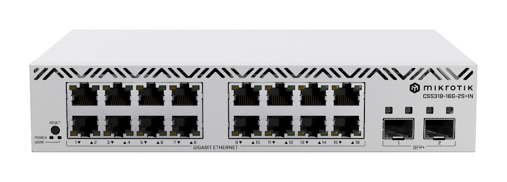 CSS318-16G-2S+IN-MikroTik CSS318-16G-2S+IN 16 Port Yönetilebilir Switch