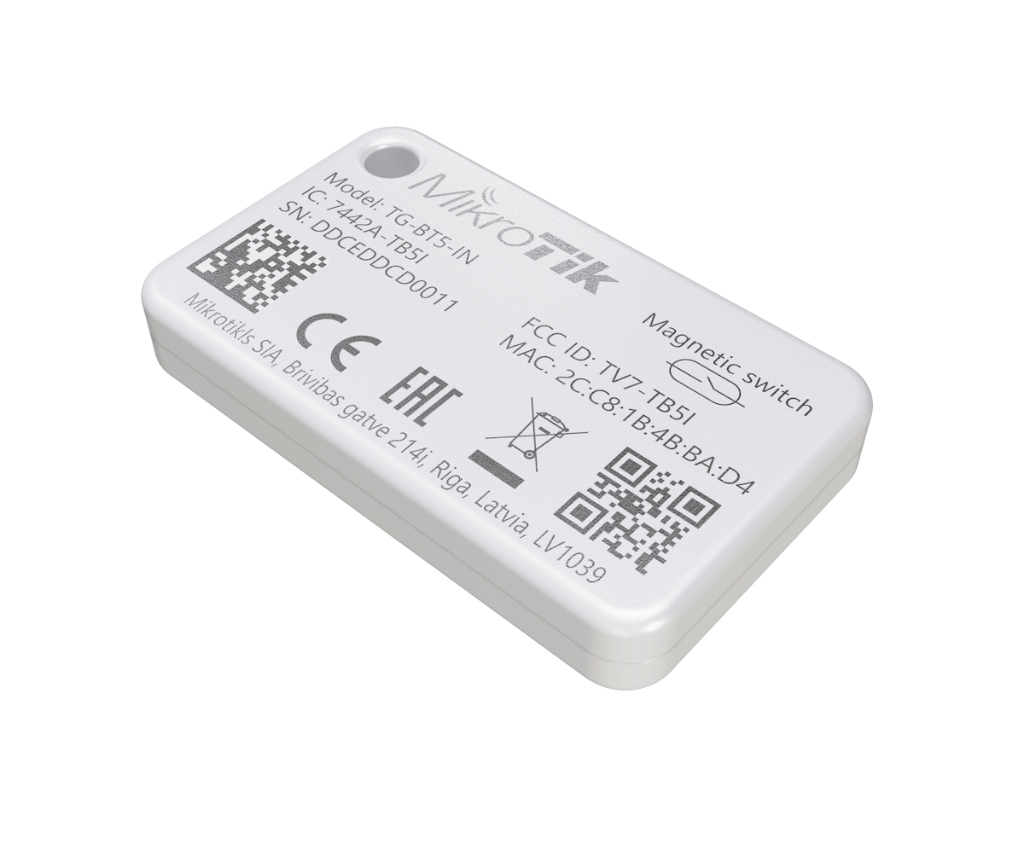 Mikrotik TG-BT5-IN Mikrotik TG-BT5-IN | BLE 5 İç Mekân Etiket Bluetooth Tag (iBeacon, Eddystone, ±0.5 °C) ürün görseli 2 - wifidepo