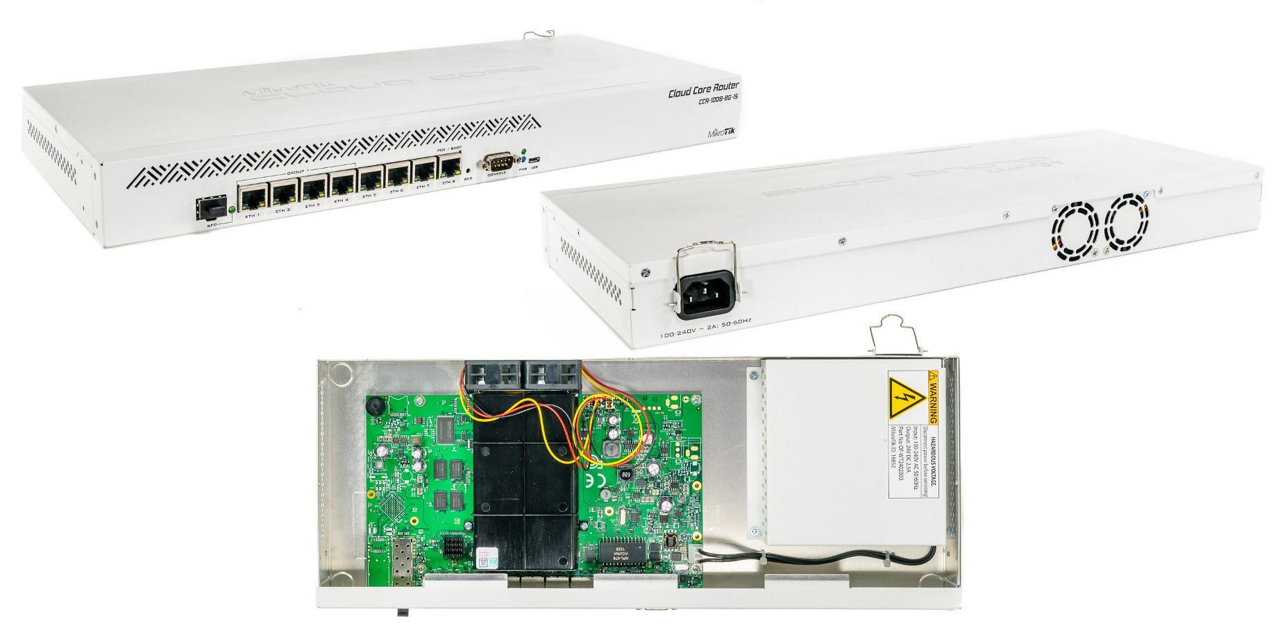 Mikrotik WFMKCCR1009-8G-1S MikroTik CCR1009-8G-1S 8 Port 1 SFP Firewall Router ürün görseli 3 - wifidepo