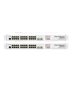 Mikrotik CRS226-24G-2S+RM MikroTik CRS226-24G-2S+RM - 24 Port 2SFP+ Gigabit Yönetilebilir Router Switch ürün görseli 2 - wifidepo