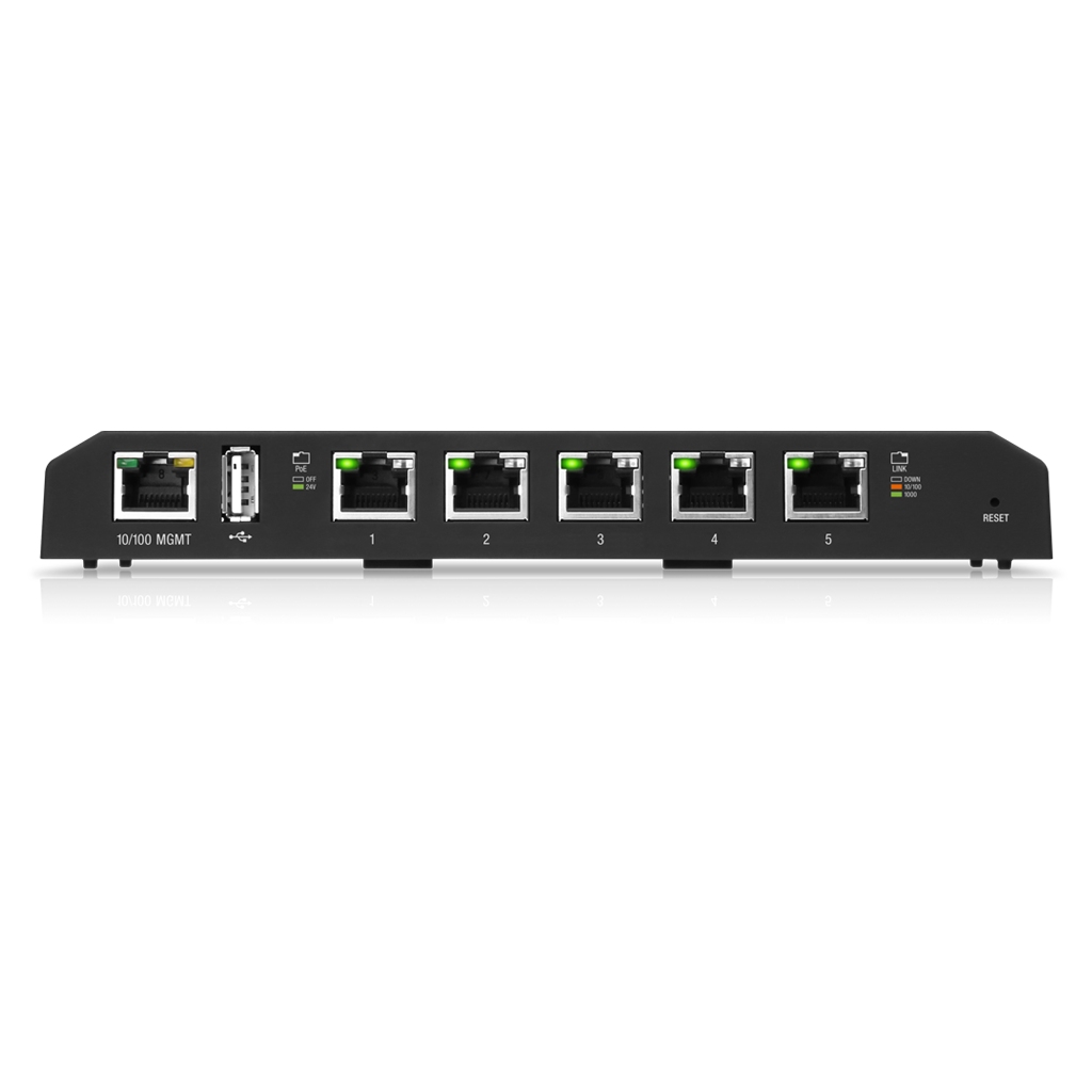 ES-5XP-UBNT EdgeSwitch 5XP (ES-5XP) – 5 Gigabit PoE Portlu, Kompakt ve Güçlü Pasif PoE Switch