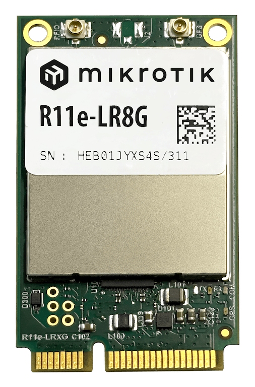 R11e-LR8G-Mikrotik R11e-LR8G | 868 MHz LoRa® miniPCIe Modül (TTN Hazır)