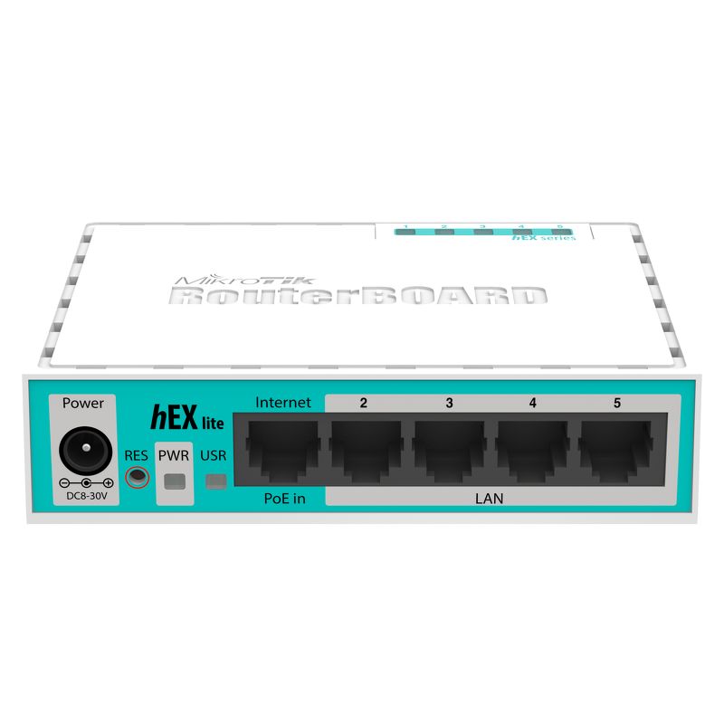 RB750R2-MikroTik RB750r2 - MikroTik hEX Lite 5 port L4 Soho Router