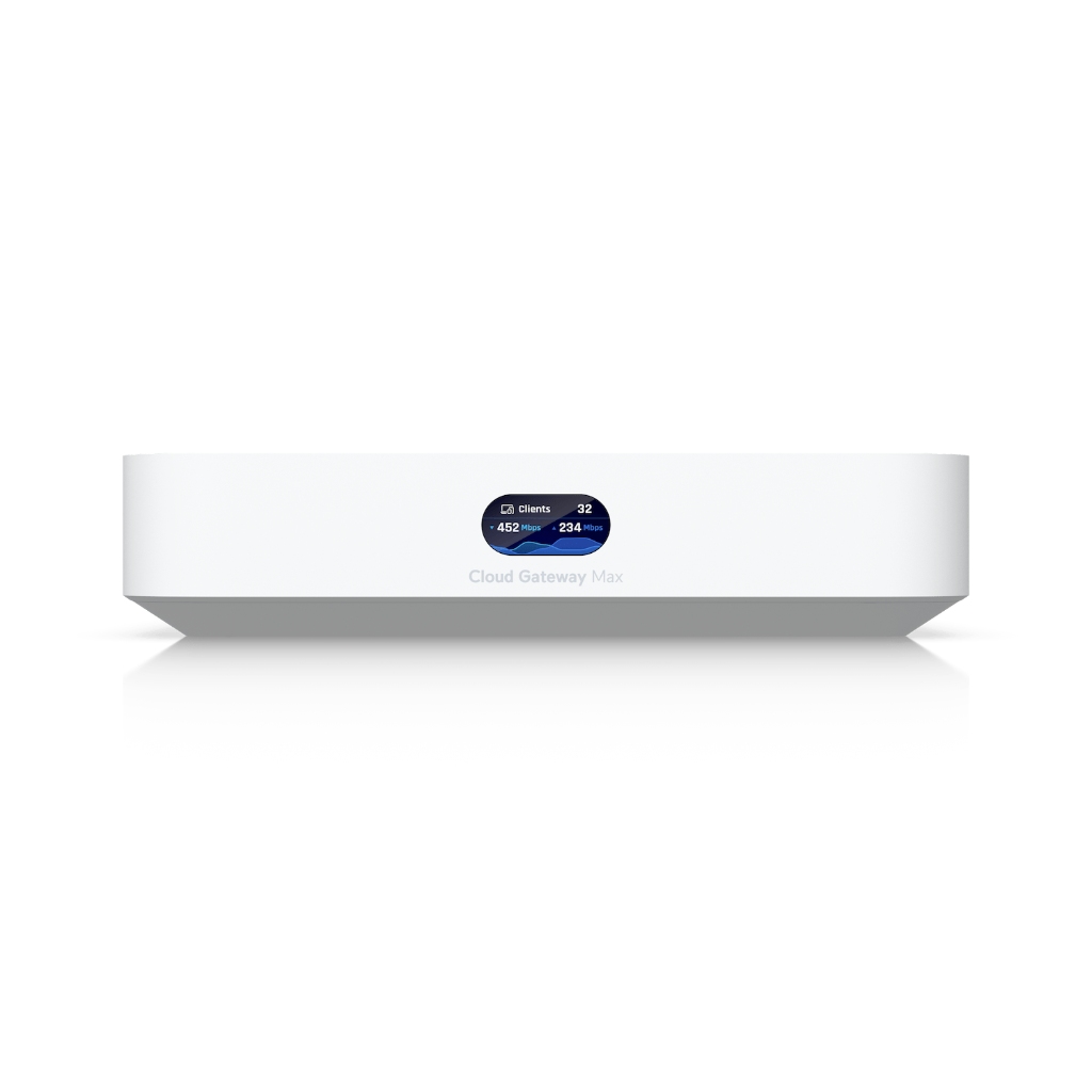 UBNT UCG-Max UBNT UniFi Cloud Gateway Max (UCG-Max) – 2.5G Çoklu-WAN Cloud Gateway | 2.3 Gbps IDS/IPS, 30+ UniFi Cihaz, NVMe NVR ürün görseli 3 - wifidepo