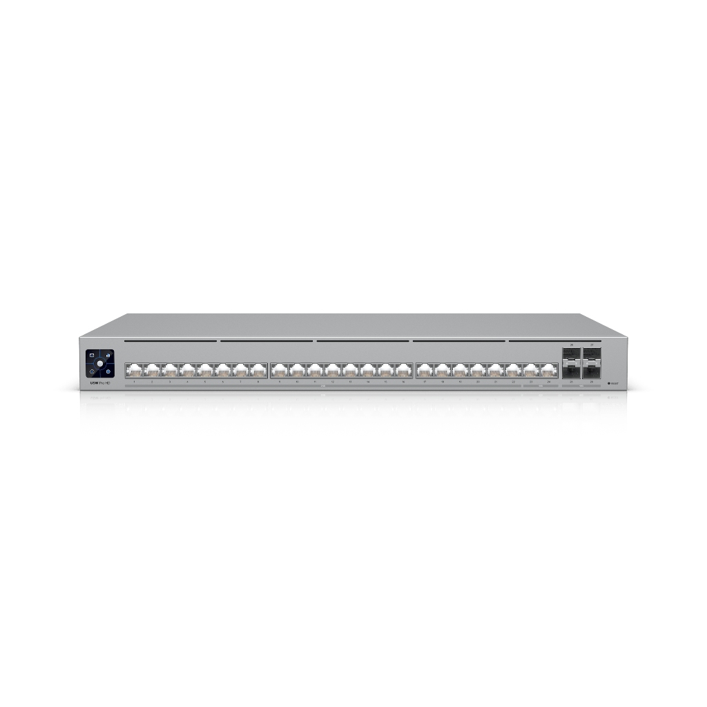 UBNT USW-Pro-HD-24-PoE UBNT UniFi Switch Pro HD 24 PoE (USW-Pro-HD-24-PoE) - 22× 2.5G PoE++ + 2× 10G PoE++ Layer 3 Switch ürün görseli 3 - wifidepo