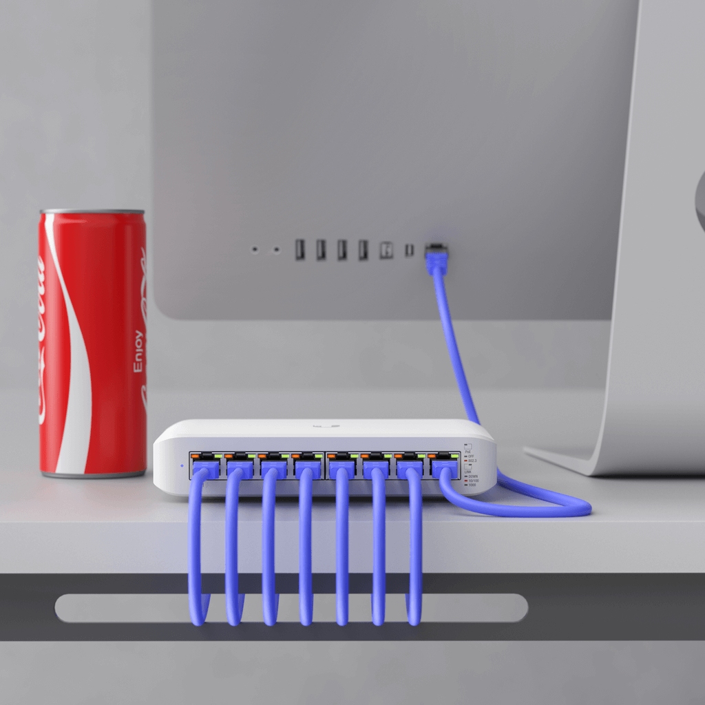 UBNT USW-Lite-8-POE UBNT UniFi USW-Lite-8-PoE  8 Port PoE Switch Lite Yönetilebilir SW ürün görseli 3 - wifidepo