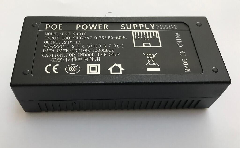 WFPOEGRT-240200AWFPO-Wifidepo OEM Gigabit 24 Volt 1 Amper POE (UBNT, POE-24-12W, POE-24-12W-G  uyumlu) Adaptör
